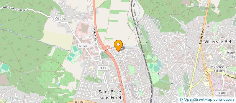 localisation de l'entreprise RIMEL à SAINT-BRICE-SOUS-FORET