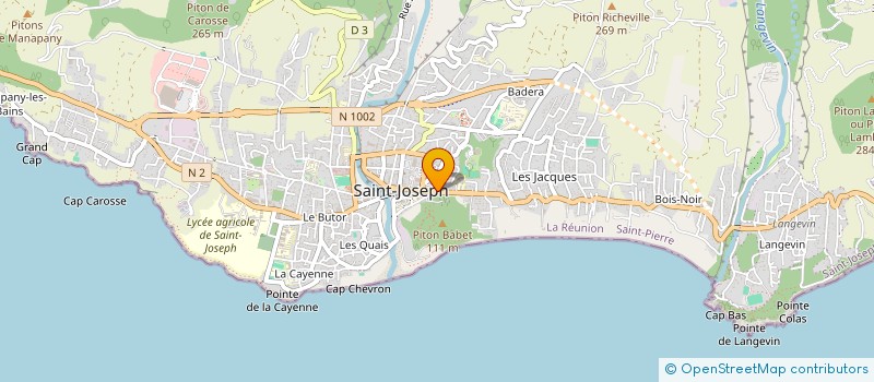 localisation de l'entreprise RIMEX 974 à SAINT-JOSEPH