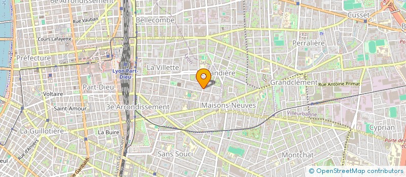 localisation de l'entreprise RIMF RESEAU INTERNATIONAL DES MAISONS DES FRANCOPHONIES  LYON 3EME