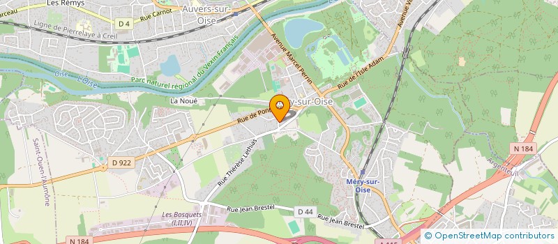 localisation de l'entreprise RIMMO  MERY-SUR-OISE