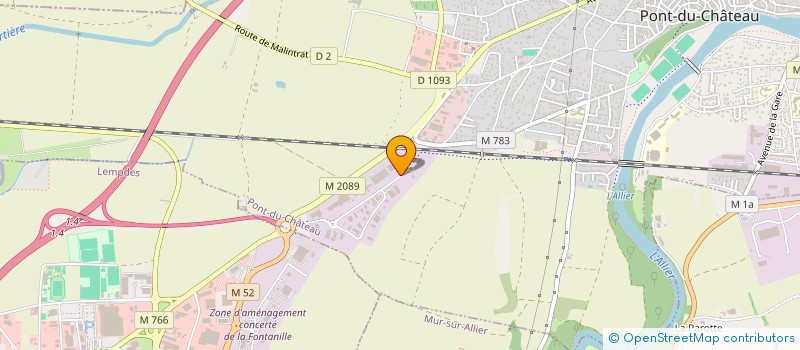 localisation de l'entreprise RIMMO  PONT-DU-CHATEAU