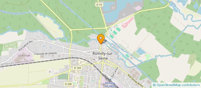 localisation de l'entreprise RIMO à ROMILLY-SUR-SEINE