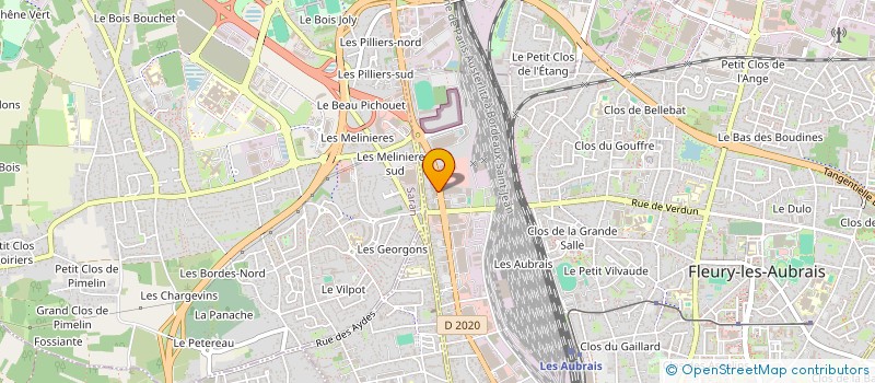 localisation de l'entreprise RIMOA SERVICES  FLEURY-LES-AUBRAIS