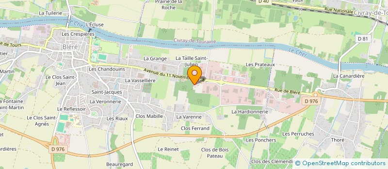 localisation de l'entreprise RIMOLDI FRANCE SA à BLERE