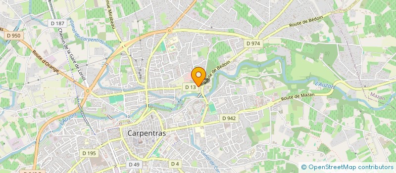 localisation de l'entreprise RIMONI à CARPENTRAS