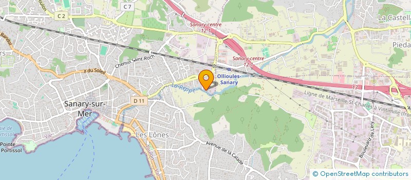 localisation de l'entreprise RIMOUCHA IMMOBILIER à SANARY-SUR-MER