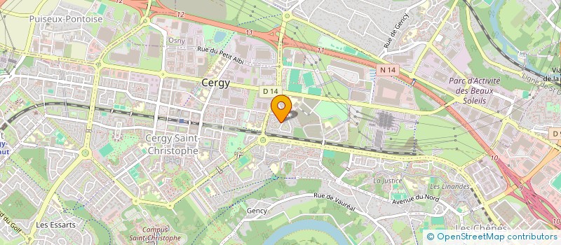 localisation de l'entreprise RIMS 95 VTC  CERGY