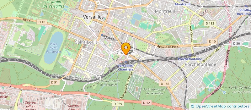 localisation de l'entreprise RINALDI à VERSAILLES