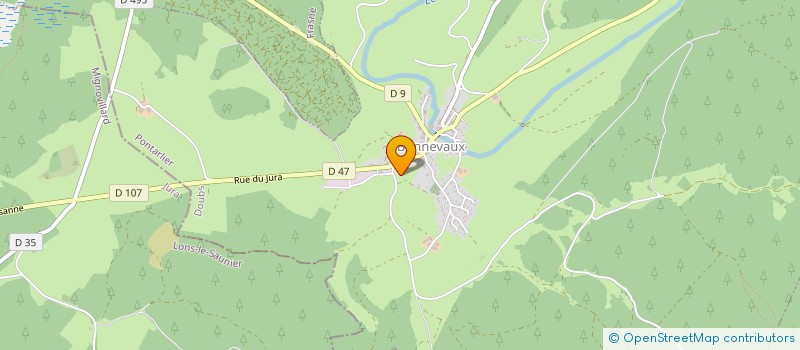 localisation de l'entreprise RINALDI JEAN-PAUL EXPLOITAT. FORESTIERE à BONNEVAUX