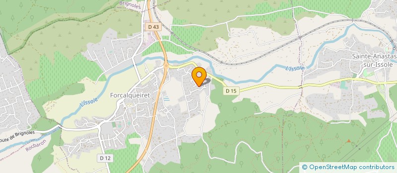 localisation de l'entreprise RINALDI PEINTURE  FORCALQUEIRET