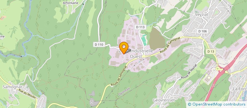 localisation de l'entreprise RINALDI SAS à OYONNAX