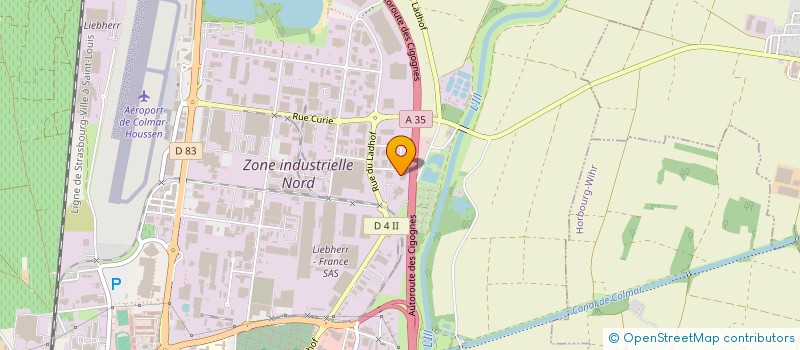 localisation de l'entreprise RINALDI STRUCTAL à COLMAR