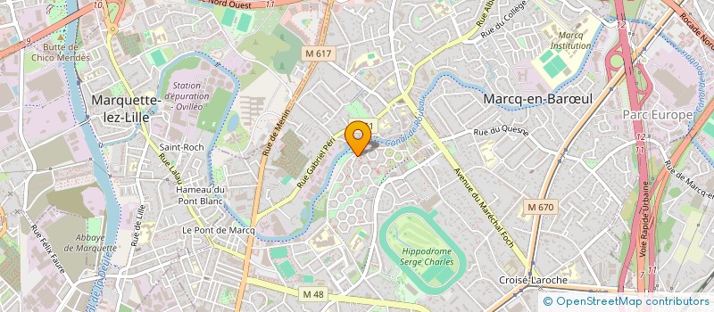 localisation de l'entreprise RINALDO GAZZETTA FORMATIONS à MARCQ-EN-BARŒUL