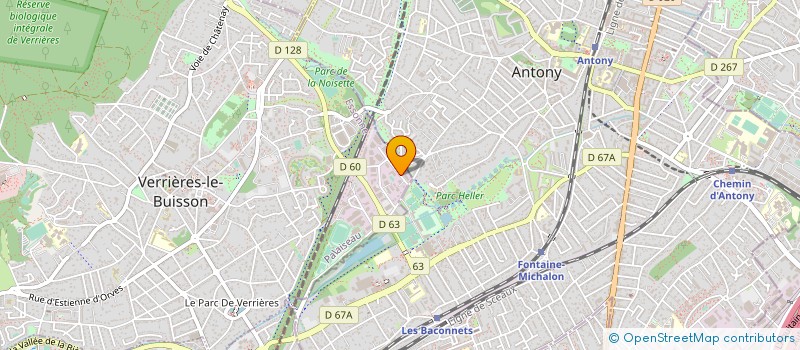 localisation de l'entreprise RINAMECA à VERRIERES-LE-BUISSON