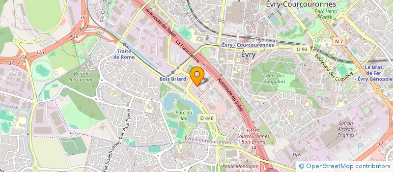 localisation de l'entreprise RINCENT SCI à EVRY-COURCOURONNES
