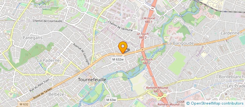 localisation de l'entreprise RINCLA  TOURNEFEUILLE