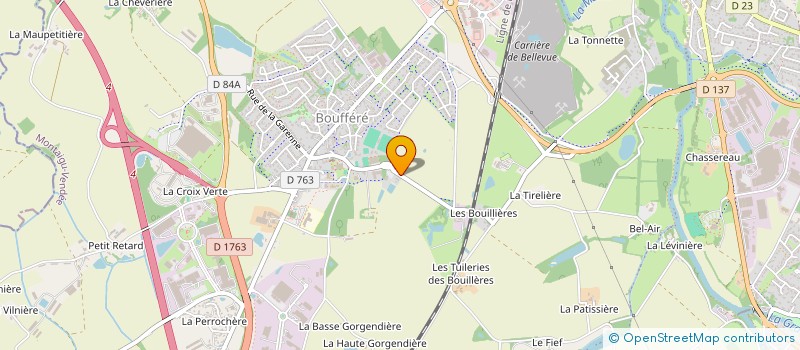 localisation de l'entreprise RINEAU IMMOBILIER à MONTAIGU-VENDEE