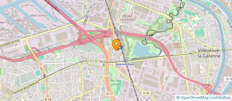 localisation de l'entreprise RINESA SERVICES à GENNEVILLIERS