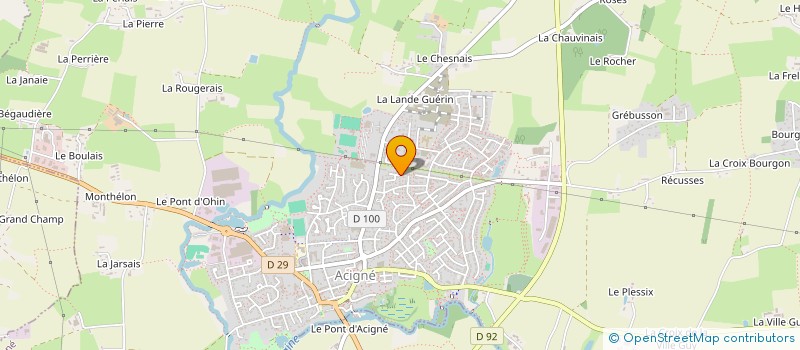 localisation de l'entreprise RINFIMMO  ACIGNE