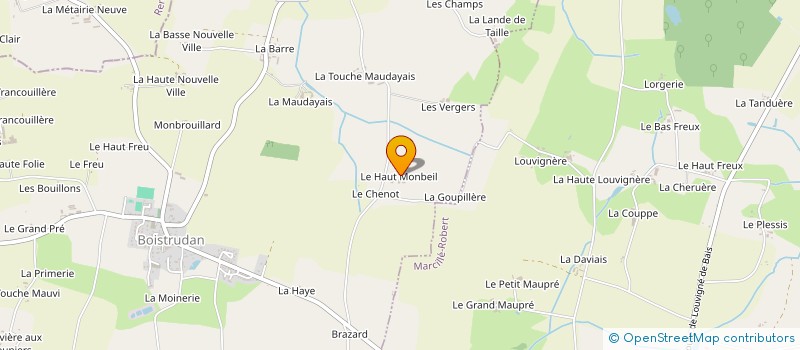 localisation de l'entreprise RINFRAY PELHATE  BOISTRUDAN