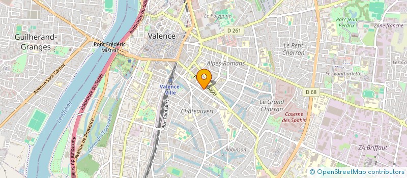 localisation de l'entreprise RING ATHLETIC VALENTINOIS  VALENCE