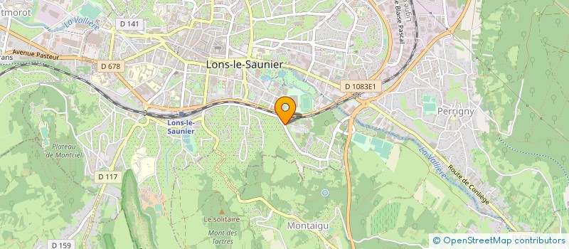 localisation de l'entreprise RING ATHLETIQUE DE LONS LE SAUNIER à LONS-LE-SAUNIER