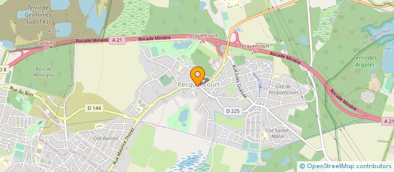 localisation de l'entreprise RING JEAN CLAUDE BOUTTIER  PECQUENCOURT