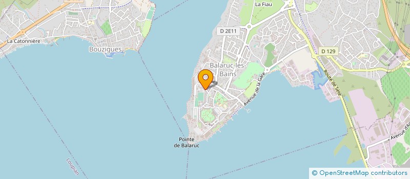 localisation de l'entreprise RING OLYMPIQUE BOXE  BALARUC-LES-BAINS