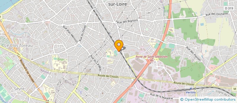 localisation de l'entreprise RING OLYMPIQUE ST SEBASTIEN  SAINT-SEBASTIEN-SUR-LOIRE