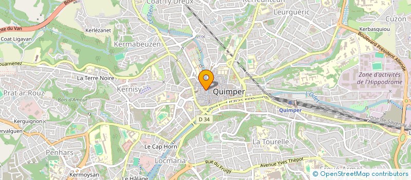 localisation de l'entreprise RING SAINT-BRIEUC à QUIMPER