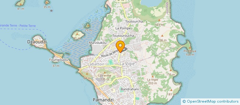 localisation de l'entreprise RINGA CLUB DE MAYOTTE à PAMANDZI