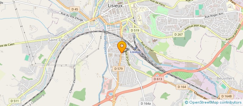 localisation de l'entreprise RINGO COIFFURE à LISIEUX