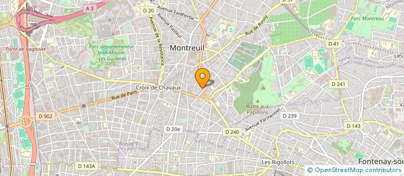 localisation de l'entreprise RINGOLEVIO à MONTREUIL
