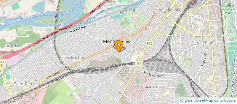 localisation de l'entreprise RINI ED BATIMENT à MONTIGNY-LES-METZ