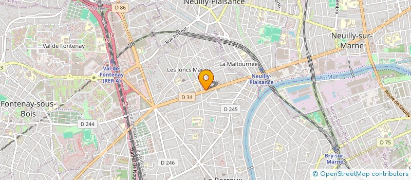 localisation de l'entreprise RINO PERREUX  LE PERREUX-SUR-MARNE