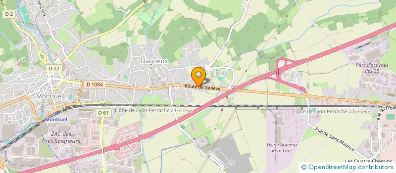 localisation de l'entreprise RINOR BARBER  DAGNEUX