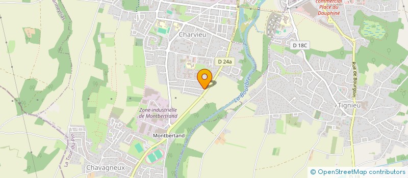 localisation de l'entreprise RINOSAM  CHARVIEU-CHAVAGNEUX