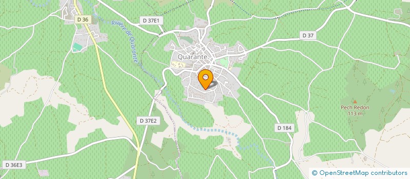 localisation de l'entreprise RIO  QUARANTE