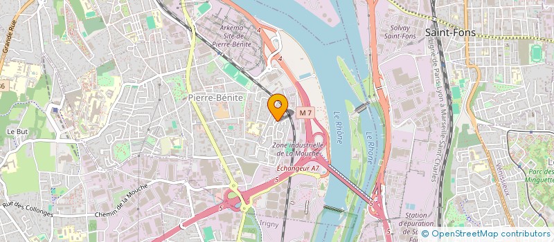 localisation de l'entreprise RIO 5  OULLINS-PIERRE-BENITE