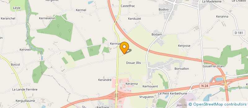 localisation de l'entreprise RIO BENOIT ET PASCO MANON  MOREAC