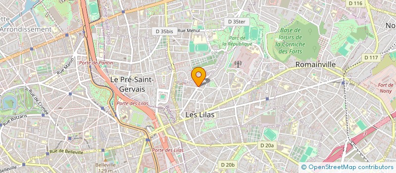 localisation de l'entreprise RIO C à LES LILAS