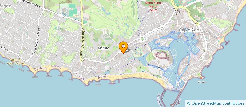 localisation de l'entreprise RIO CAMARGUE  AGDE