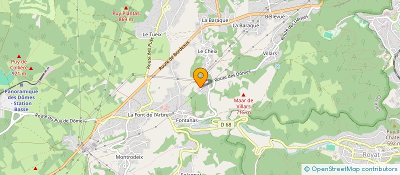 localisation de l'entreprise RIO CELESTE  ORCINES