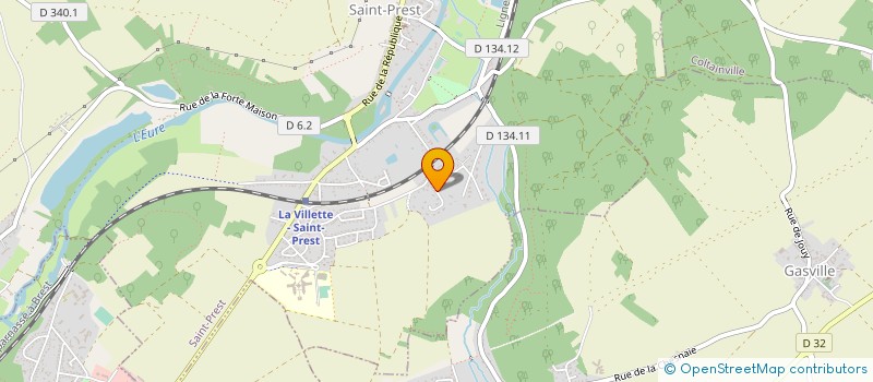 localisation de l'entreprise RIO COUVERTURE à SAINT-PREST