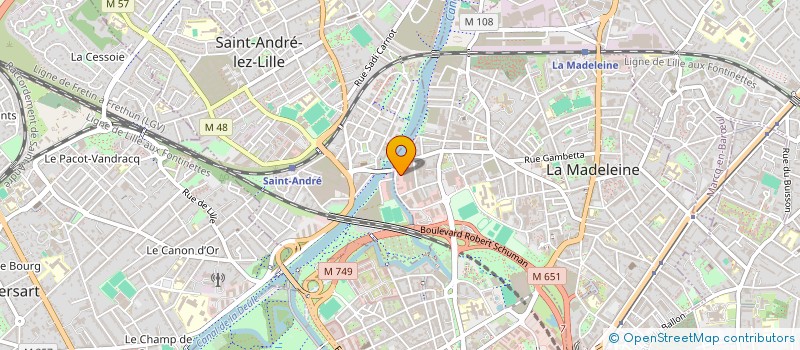 localisation de l'entreprise RIO PROMOTION à LA MADELEINE
