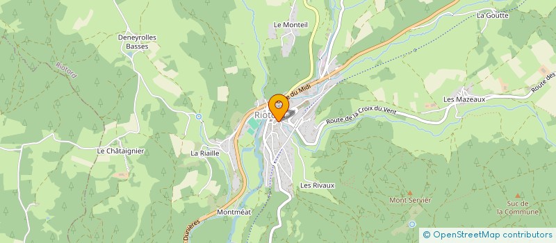 localisation de l'entreprise RIO TAXI  RIOTORD