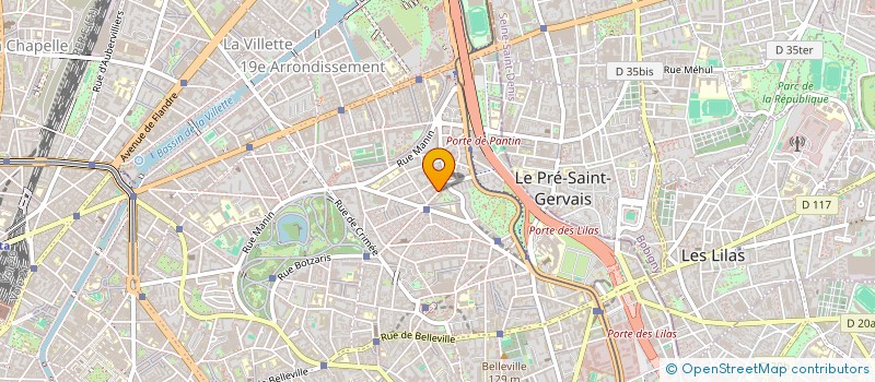 localisation de l'entreprise RIODIS à PARIS