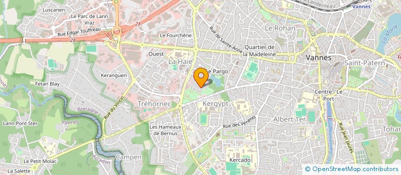 localisation de l'entreprise RIOGUERSANT  VANNES