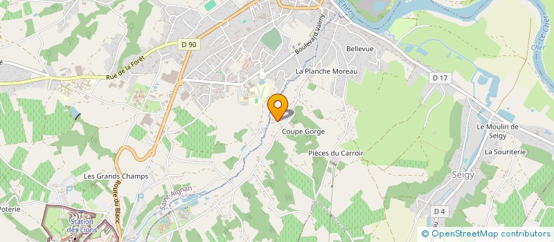 localisation de l'entreprise RIOLAND FRANCK ELECTRICITE  SEIGY