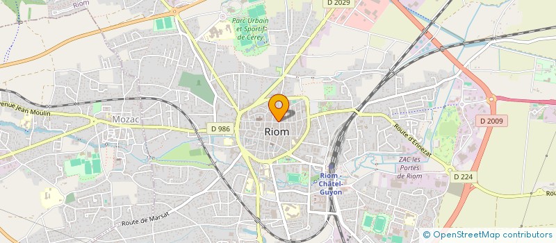 localisation de l'entreprise RIOM IMMOBILIER  RIOM